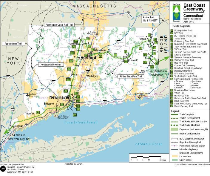 East Coast Greenway Trail Map East Coast Greenway - Hiking With Dogs